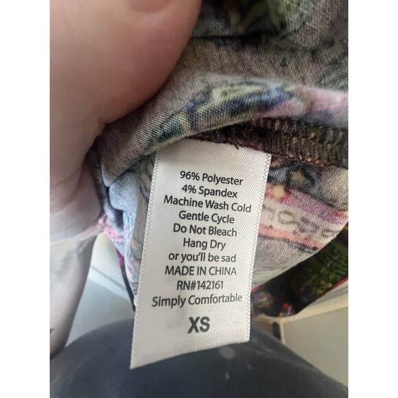 LulaRoe Julia Brown Dress In XS Geometric Pattern Bodycon Style Fast Shipping - Picture 5 of 10